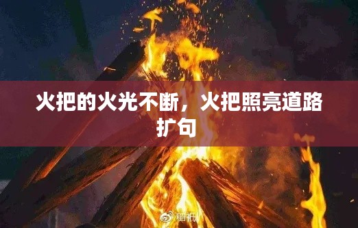 火把的火光不断,火把照亮道路扩句