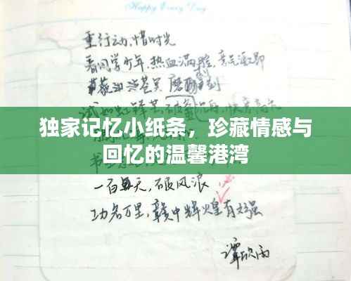 独家记忆小纸条，珍藏情感与回忆的温馨港湾