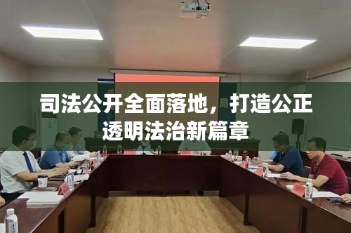 司法公开全面落地,打造公正透明法治新篇章